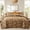 Caramel, variant on IR Imperial Rooms Velvet Bedspread Floral Pattern 3-Piece Set Ultrasonic Embossed Quilt Reversible Soft Microfiber Coverlet Queen Size Grey