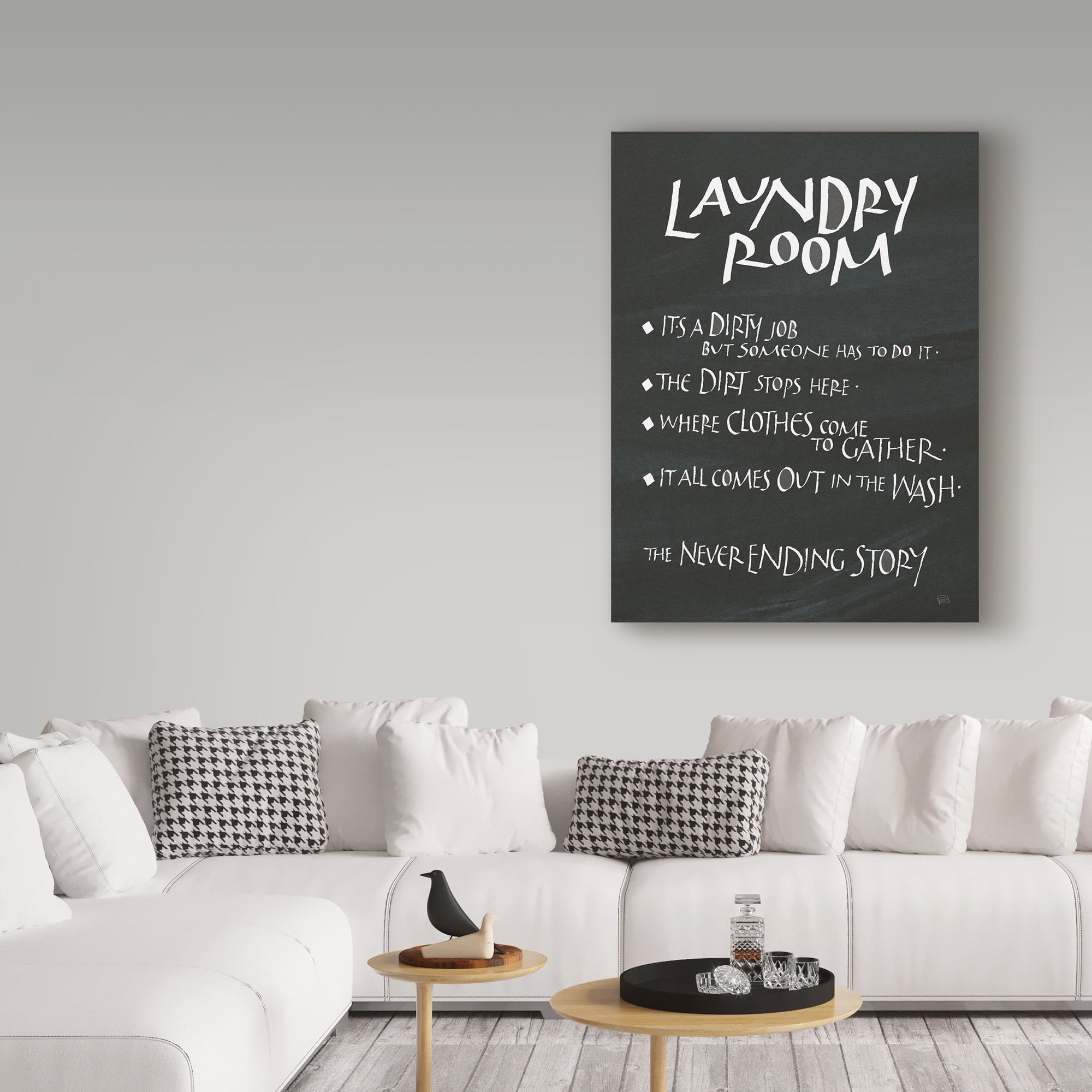 Trademark Fine Art 'Laundry Room Sayings' Canvas Art by Chris Paschke