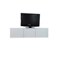 thumbnail image 1 of Mueble/repisa Flotante Minimalista para TV con 3 Puertas (Blanco) DECOMOBIL Muebletv/3puertas-BA, 1 of 5