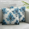 thumbnail image 3 of JEUXUS  Printed Booti Decorative Square Accent Throw Pillow Cover - Home Decor for Couch, Sofa, Chair - , Blue, 3 of 5