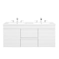 thumbnail image 2 of Modway Render 48" MDF and Particleboard Wall-Mount Bathroom Vanity in White, 2 of 8