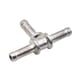 thumbnail image 5 of Conector de manguera de conexión en T de refrigerante de aluminio, acoplador de tubería de agua for VW Jetta, Skoda, Audi A3 N90693001, plateado, 5 of 6