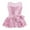 A Pink, variant on iEFiEL Kids Girls Sequins Ballet Dance Dress Bowknot Waist Jazz Costume A Pink 6