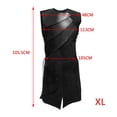 thumbnail image 4 of Chaleco medieval para hombre con cordones sin mangas para cosplay en XL negro jinwen Chaleco Medieval, 4 of 4