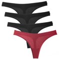 thumbnail image 1 of Wingslove Culottes String pour Femmes, Lot de 4, G-String, Hipster, Bikini, 1 of 4