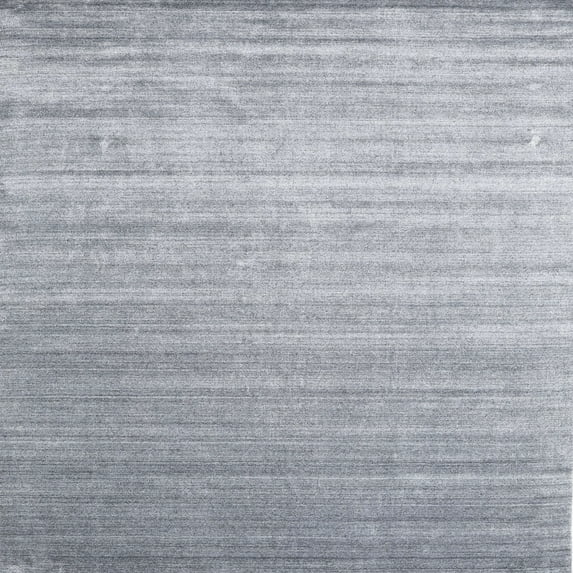Ahgly Company Indoor Square Contemporary Silver Gray Abstract Area Rugs, 5' Square