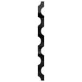 thumbnail image 3 of Ekena Millwork 47"H x 1/8"T Bridgeport Adjustable Acrylic Decorative Slat Wall Panel Kit, Black (contains 11 Slats + 1 Straight Edge Starter Slat), 3 of 11