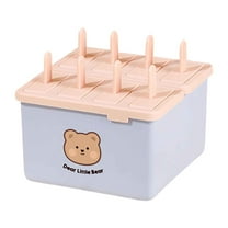 Kids Ice Cream Maker Set - DIY Popsicle Mold with 6 Sticks, Easy Demold Design for Homemade Frozen Treats Using Juice, Yogurt & Fruit, Summer Party Snack Maker