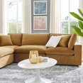 thumbnail image 5 of Sectional Sofa Set, Velvet, Brown, Modern Contemporary Urban Design, Living Lounge Room Hotel Lobby Hospitality, 5 of 10