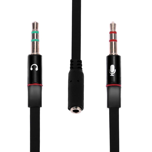 Accesorios para computadoras 1 cable adaptador divisor en Y a 2 enchufes de 3,5 mm Audio de micrófono estéreo FLhrweasw El nuevo