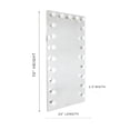 thumbnail image 6 of Impressions Vanity Hollywood Premiere Full Length Lighted Vanity Mirror with Dimmer Switch (Black), 6 of 6