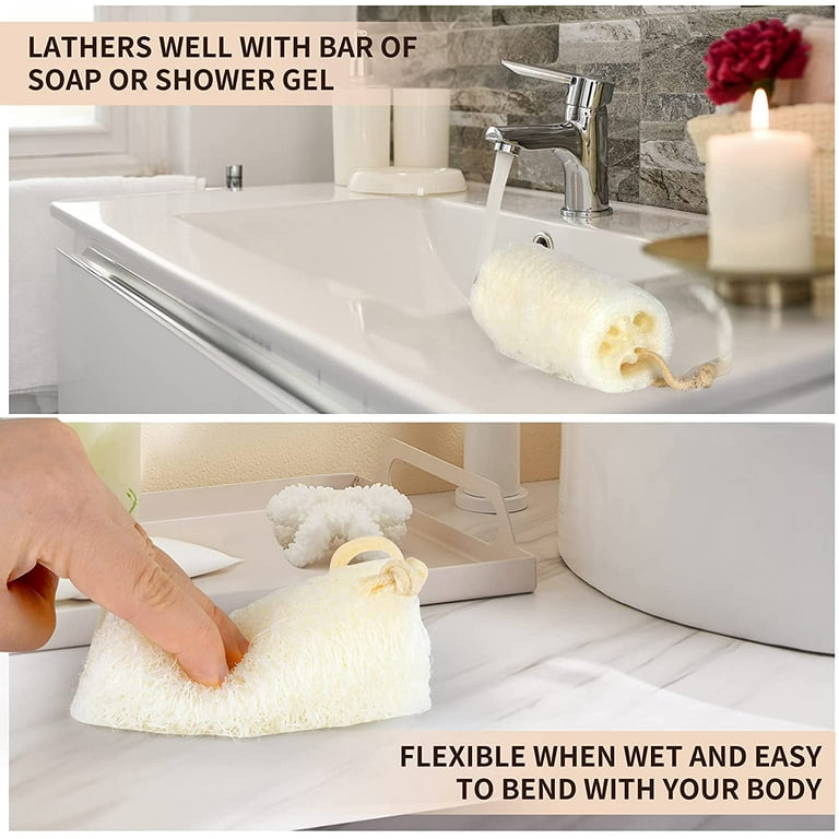Fashion Natural Loofah Wash Washcloth Bath Dish-washing Cloth
