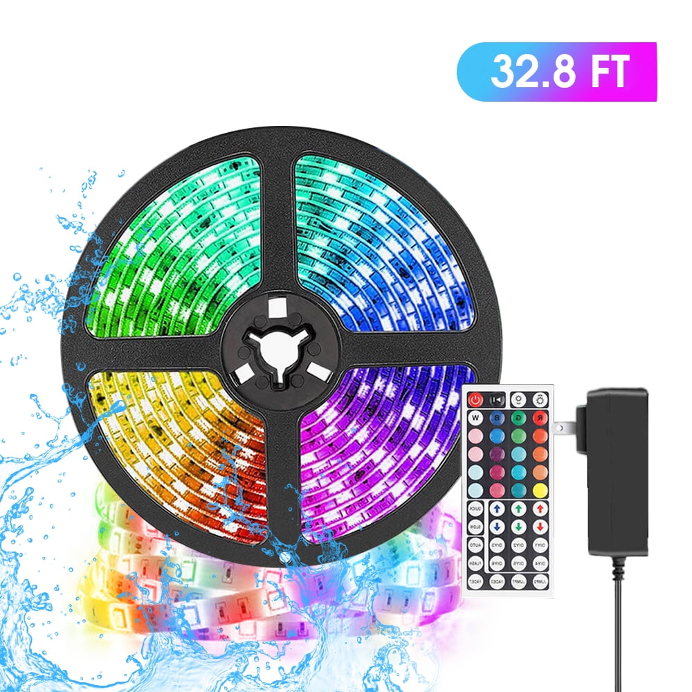 Genkent LED Strip Lights 32.8Ft RGB LED Color Changing Tape Lights with