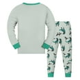thumbnail image 4 of WOYY Little Boys Cotton Outfits Soft Long Sleeve T Shirt Pants Sleepwear, Sizes 5-6, 4 of 6