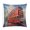 Pattern-2, variant on Realistic Watercolor Painting Of London Red Double Decker Bus Cushion Pillow Cover 16"x16" Travel Themed Linen Pillow Cover Outdoor Pillows for Sofa Car Couch Living Room Bedroom