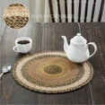 thumbnail image 4 of VHC Brands Kettle Grove Table Mat- Pot Holder- Woven Jute Trivet, 15" Round, Ombre, 4 of 9