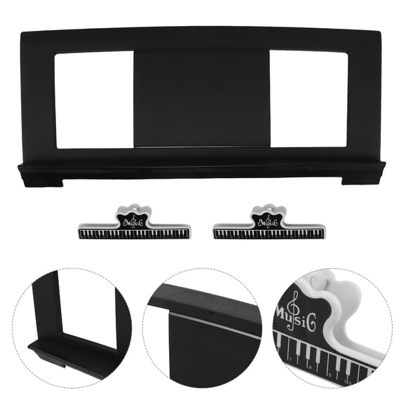 LOLIPPYY 1Set Portable Keyboard Music Stand Lightweight Plastic Holder for Electronic Piano and Sheet Music