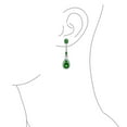 thumbnail image 2 of Bling Jewelry Womens Art Deco Dangle Chandelier Earrings CZ Teardrop Gemstone, 2 of 5