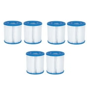 Summer Waves Replacement Type I Pool and Spa Filter Cartridge (6 Pack)