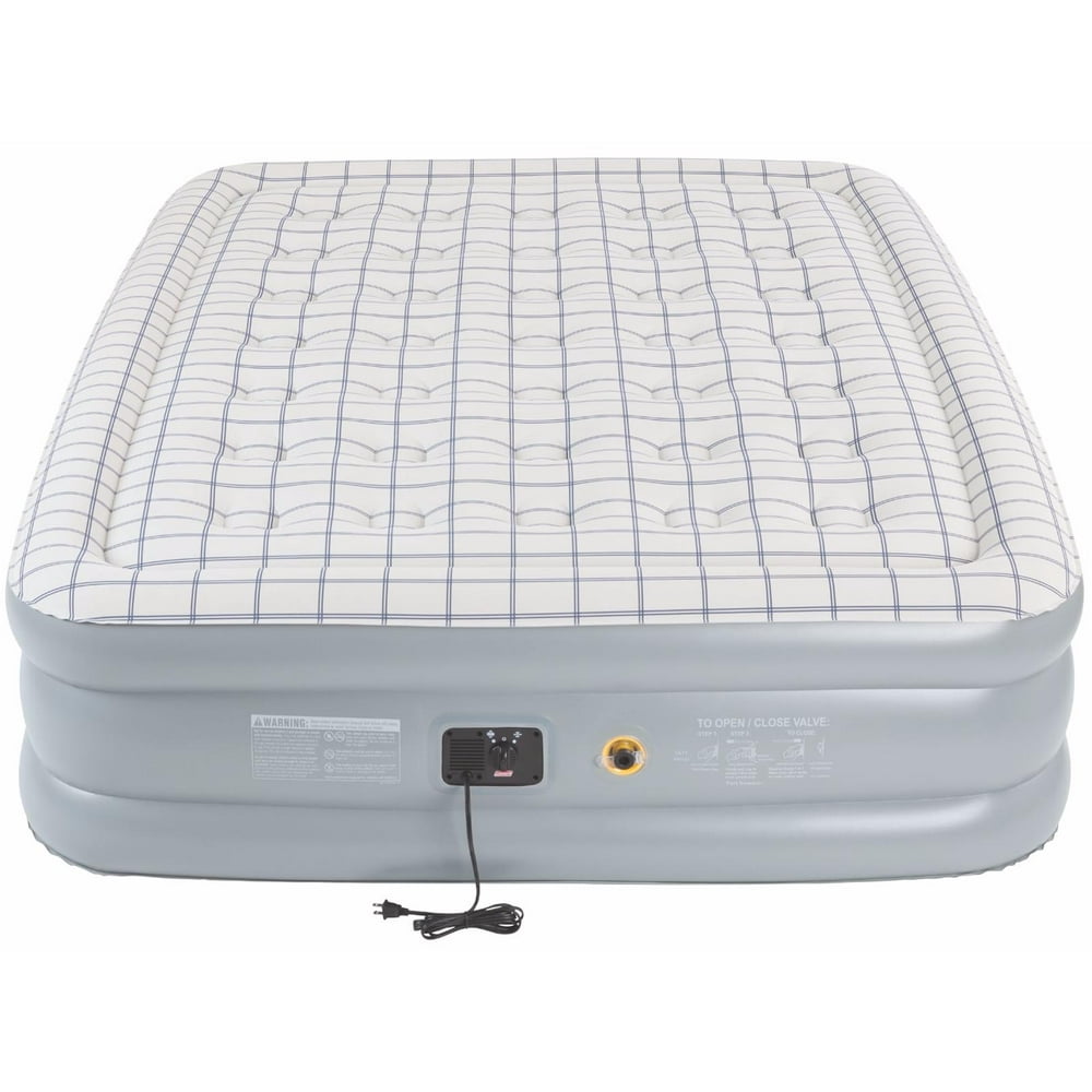 COLEMAN Premium Quickbed Double High PVC Queen Airbed Mattress w/ Built