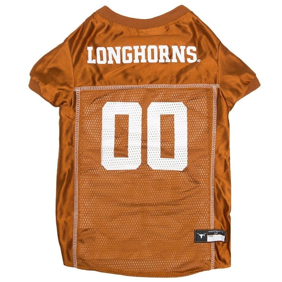 Pets First Collegiate Texas Longhorns Football/Basketball Mesh Jersey for Pet Dog. available in 40  Teams - Medium