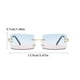 thumbnail image 5 of Sonducket Gafas de sol de moda sin montura Gafas de sol rectangulares Gafas de moda de verano UV400 Lentes nueve, 5 of 8