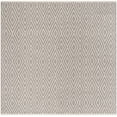 thumbnail image 2 of SAFAVIEH Montauk Kimberlyn Geometric Diamond Cotton Area Rug, Grey/Ivory, 6' x 6' Square, 2 of 6