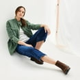 thumbnail image 4 of Women's Sonoma Goods For Life® Patch Pocket Utility Jacket Color: Manolo Olive Size: MEDIUM, 4 of 4