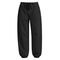 thumbnail image 6 of Jogger Sweatpants for Women Barrel Drawstring Loose Fit Track Pants Casual Elastic Waist Pants with Pockets Trendy Fall Outfits Lounge, 6 of 7