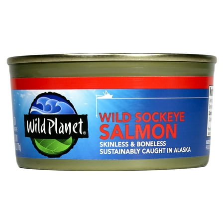 Wild Planet Wild Alaska Sockeye Salmon, 6 Ounce (Best Wild Caught Canned Salmon)