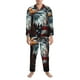 thumbnail image 3 of Fotbe USA Bald Eagle Pijama de Hombre con Estampado de Manga Larga, Conjunto de 2 Piezas, Ropa de Dormir Suave y Cómoda con Bolsillos-XX-Large, 3 of 7