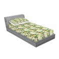 thumbnail image 3 of Ambesonne Floral Fitted Sheet & Pillow Sham Set, Lively Colored Summer Blooms, Full, Multicolor, 3 of 3