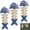 3pcs, variant on Fish Bone Hanging Bird Feeder, Multi-Tier Stacked Trays, 2-in-1 Whimsical Garden Art for Seed or Birdbath-1pc