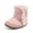 A02/Pink, variant on Bonario Baby Girls Boys Snow Warm Boots Infant Winter Booties Newborn Slip On Shoes for 3-18 Months