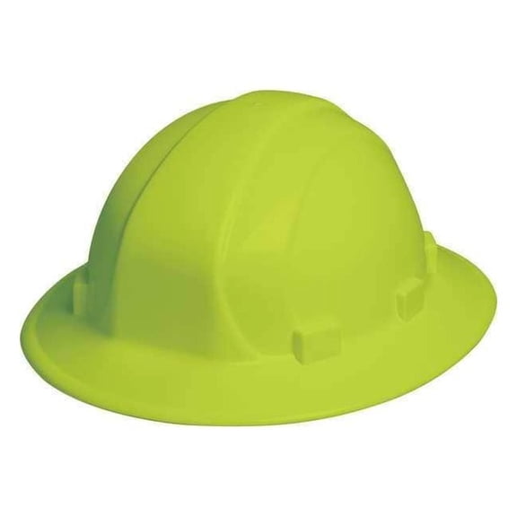 Hard Hat, Omega II, Polyethylene, 6 Point Ratchet, Type 1, Class E, Hi-Vis Lime