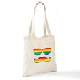 thumbnail image 7 of CafePress - Rainbow Funny Face Tote Bag - Unisex Canvas Tote Bag, Beige, 1-Piece, 7 of 7