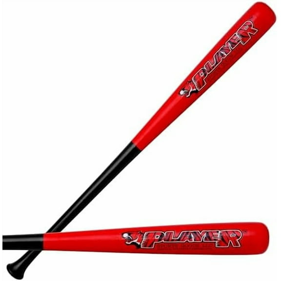 34" - C243- Pro Maple Cupped Wooden Baseball Bat in 34"/Barrel Diameter 2-1/2" /Weight:-3 oz for Adult-Youth-Professional Players & Leagues in Black & Red byLLC$$Sport & Recreation Other