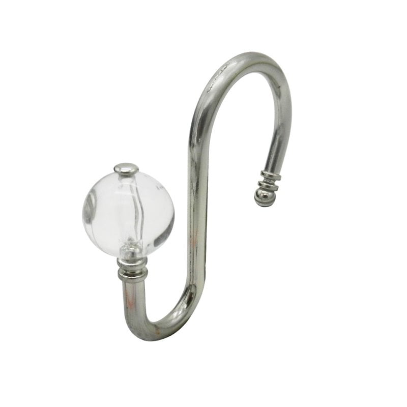 Elegant Home Fashions Shower Hook in Brushed Nickel