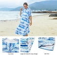 thumbnail image 4 of Catalonia Microfiber Surf Poncho,Water Absorbent Changing Towel Robe,Aqua, 4 of 7
