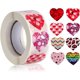 thumbnail image 1 of Pegatinas de corazón CHAO 1,0 pulgadas 500 piezas autoadhesivas, 1 of 5