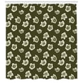 thumbnail image 3 of Jasmine Shower Curtain, Summer and Spring Garden Theme Jasmine Petals Pattern Image Print, Fabric Bathroom Set with Hooks, 69W X 70L Inches, Dark Green Pale Green White, by Ambesonne, 3 of 3