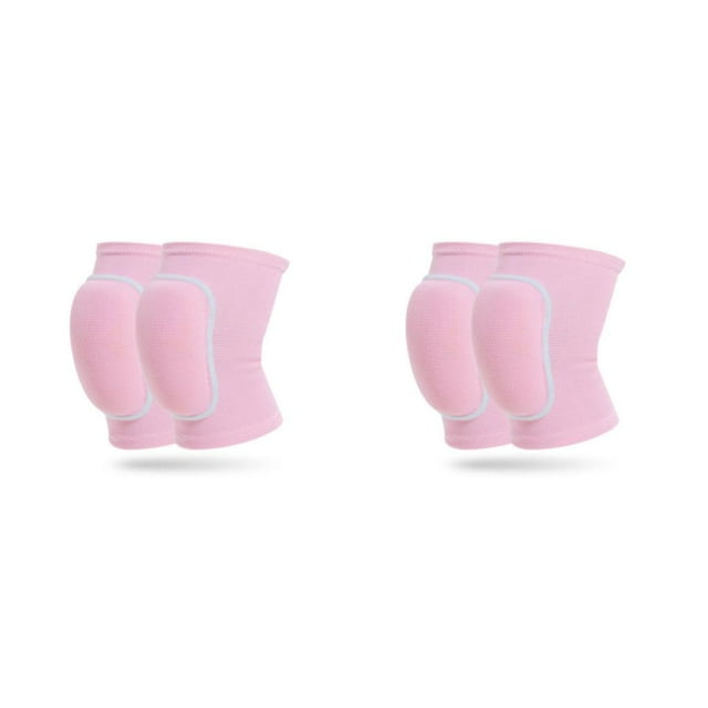 Maytalsory 2pieces Dance Knee Pads - Polyester Made Impact Resistance Multi-color Quick Drying Volleyball Rosy S 2Set
