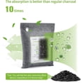 thumbnail image 3 of 14 Pack Activated Bamboo Charcoal Air Purifying Bags(2x200g, 12x50g), Natural Fresh Odor Absorber, Deodorizer and Moisture Eliminator, Purifier Bags for Home, 3 of 4
