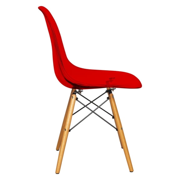 Ergode LeisureMod Dover Molded Side Chair, Set of 2