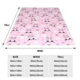 thumbnail image 3 of Bixox Fleece Blanket Rabbit Face Pattern Super Soft Double-Sided Microfiber Flannel Blanket for Sofa, Bed, Couch, Suitable for All Seasons - 60"x50", 3 of 5