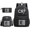 thumbnail image 1 of Football star Cristiano Ronaldo peripheral backpack set Messi backpack hot stamping printing three piece set, 1 of 5