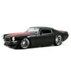 Big Time Muscle 1:24 Diecast W138 1971 Chevy Camaro G., Black with Red Stripes Car Play Vehicle(Selections May Vary)