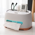 thumbnail image 2 of simhoa Napkin Tissue Box Cover Dispenser Countertop Desk Storage Remote Controller Stationery Pen Pencil Organizer Case for Home Office Red, 2 of 7