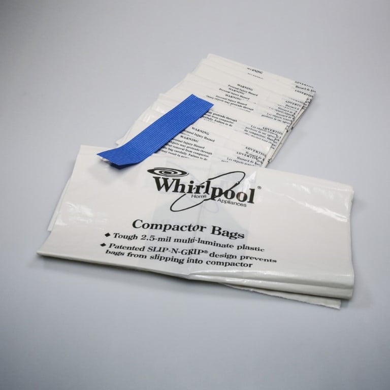 W10165295RP Whirlpool 15 Per Pack Trash Compactor Bags OEM W10165295RP