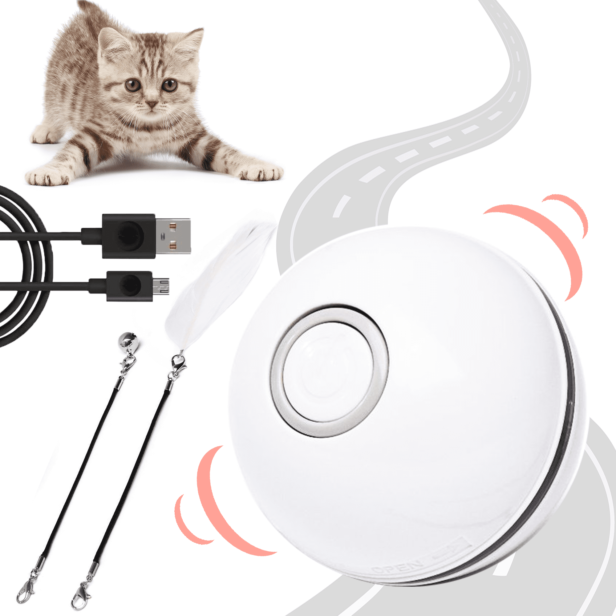 Interactive Electric Cat Ball Toy for Dogs and Cats Liberia Ubuy